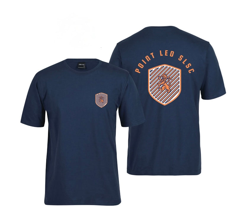 T-Shirt - Navy Retro Crest - Children's and Adults