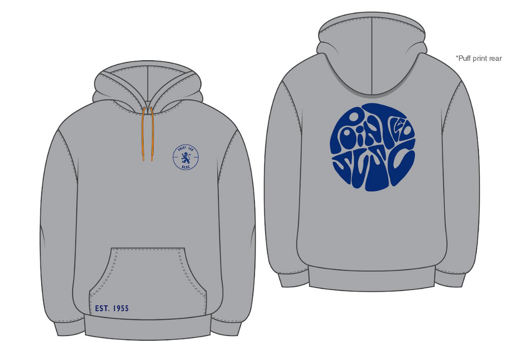 Hoodie - Grey with Puff Writing